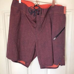 Lululemon lined  hydrid swim athletic shorts jawstring elastic waistband large 3